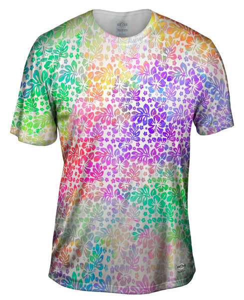 Watercolor Hibiscus Mens T-Shirt