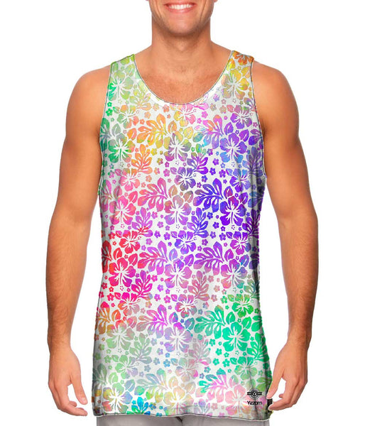 Watercolor Hibiscus&nbsp;Mens Tank Top