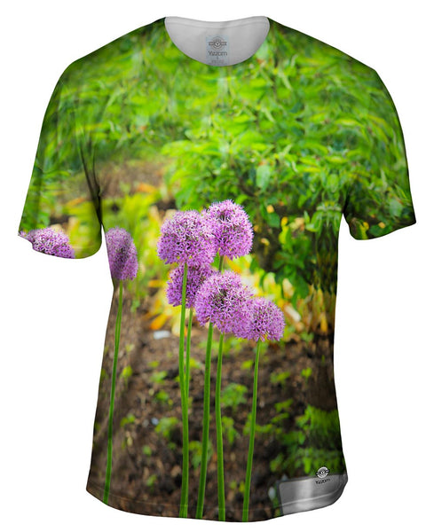 Pretty Purple Flowers Mens T-Shirt