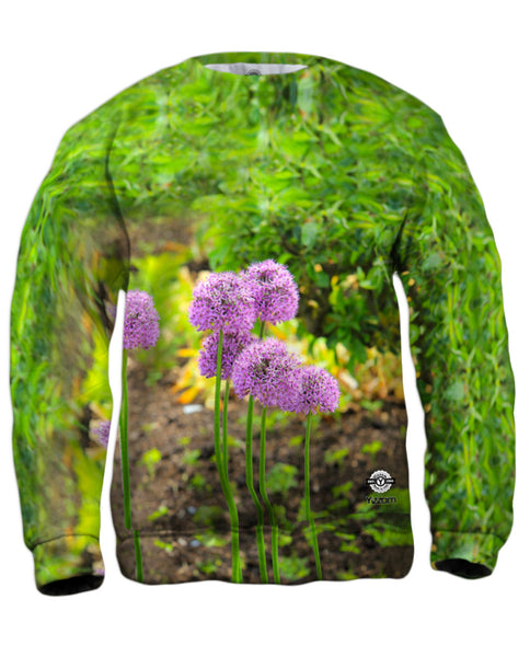 Pretty Purple Flowers&nbsp;Mens Sweatshirt