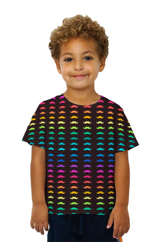 Kids Mustache Rainbow