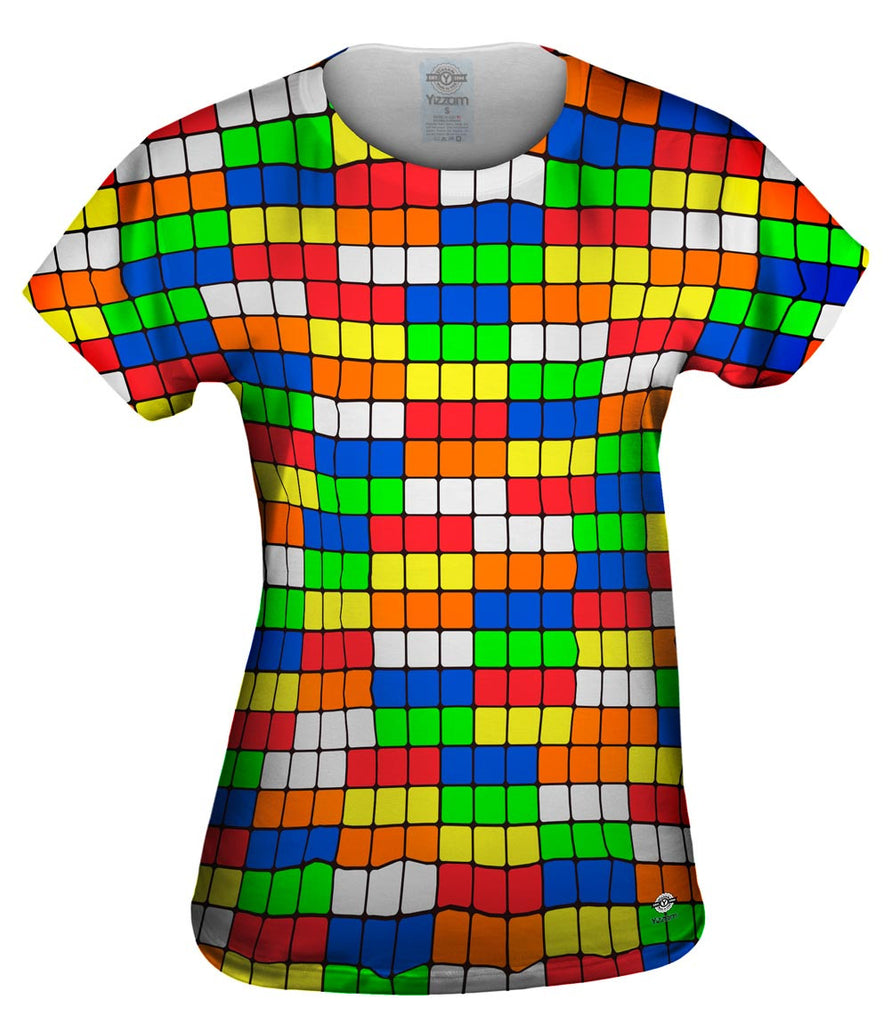 Rubix Pattern Womens Top | Yizzam