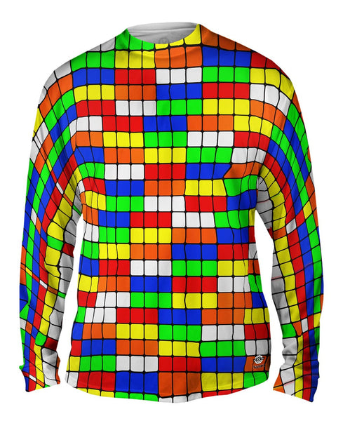 Rubix Pattern Mens Long Sleeve