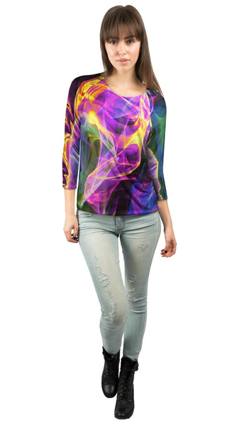 Glowstick Swirl Pink&nbsp;Womens 3/4 Sleeve