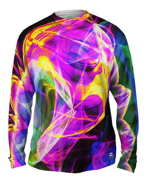 Glowstick Swirl Pink Mens Long Sleeve