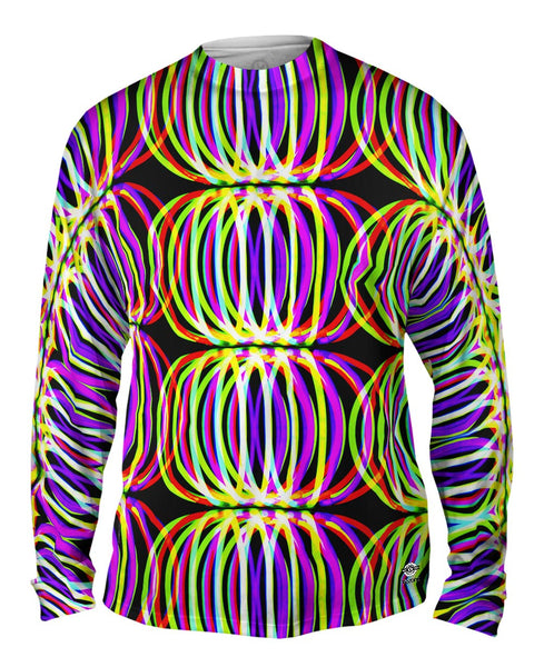 Glowsticks Ball Globe Mens Long Sleeve
