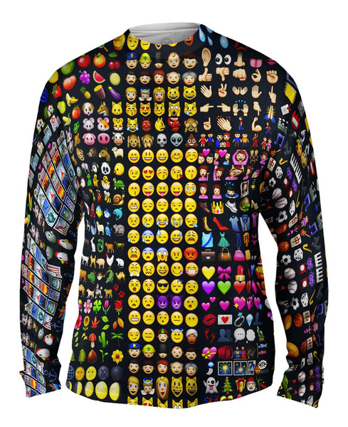 Emoji Party Jumbo Mens Long Sleeve