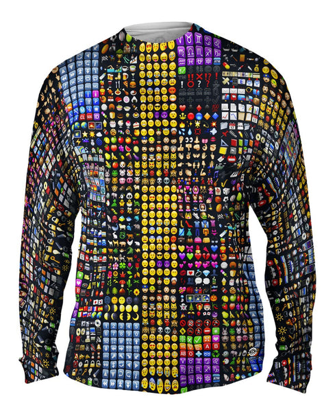 Emoji Party Mens Long Sleeve