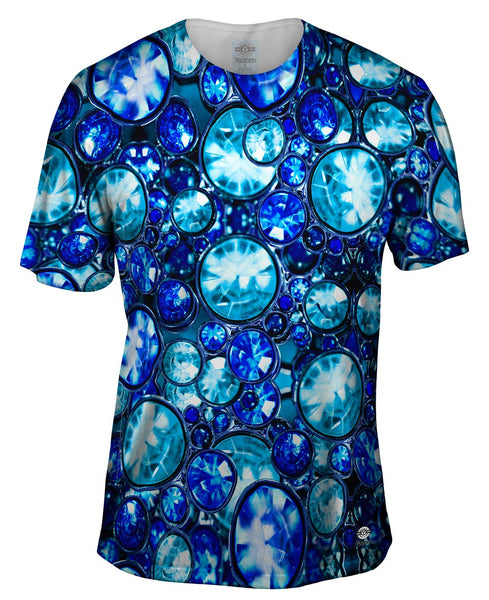 Aqua Gemstones Mens T-Shirt