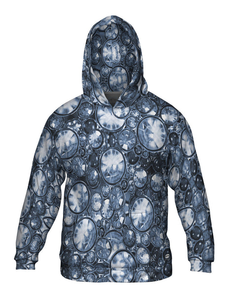 Charcoal Gemstones Mens Hoodie Sweater