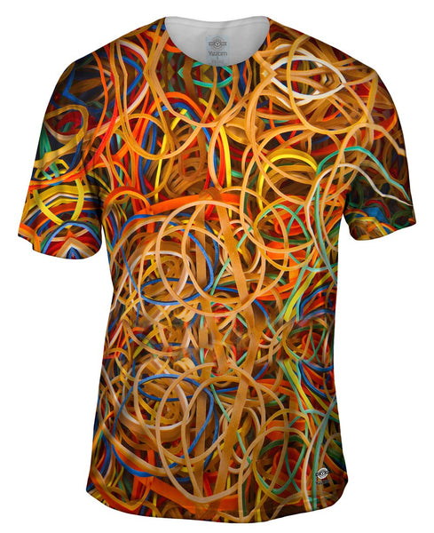 Rubberband Mess Mens T-Shirt