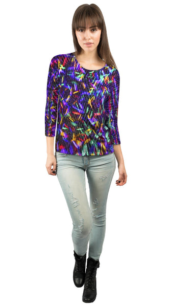Led Confetti&nbsp;Womens 3/4 Sleeve