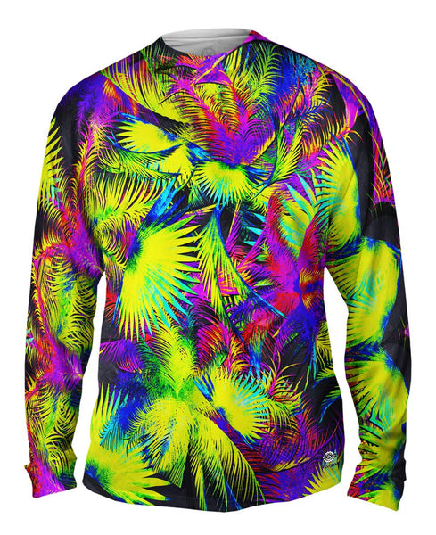Neon Palm Jungle Mens Long Sleeve