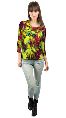 Neon Purple Lime Palm Jungle