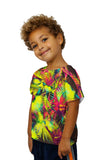 Kids Neon Purple Lime Palm Jungle