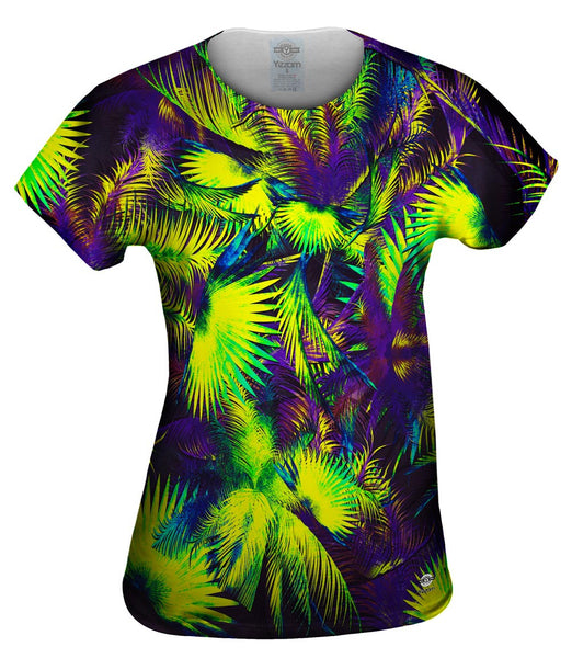 Neon Purple Palm Jungle&nbsp;Womens Top