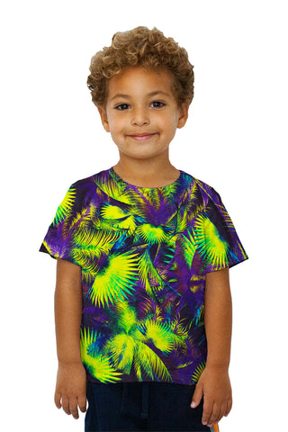 Kids Neon Purple Palm Jungle