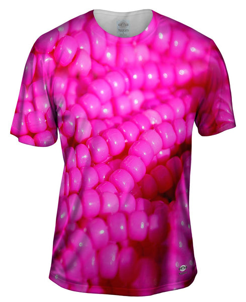 Pink Bling Beads Mens T-Shirt