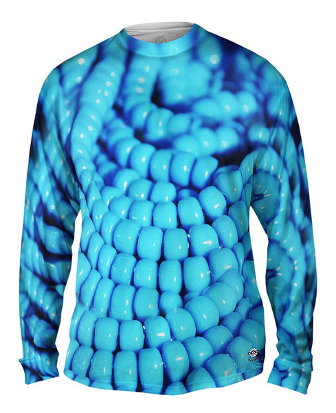 Turquise Pink Beads Mens Long Sleeve