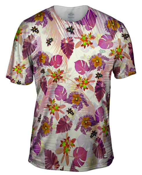 Aloha Pink Flowers Pink Mens T-Shirt