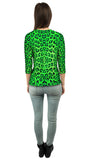 Neon Green Leopard Animal Skin