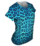 Neon Blue Leopard Animal Skin