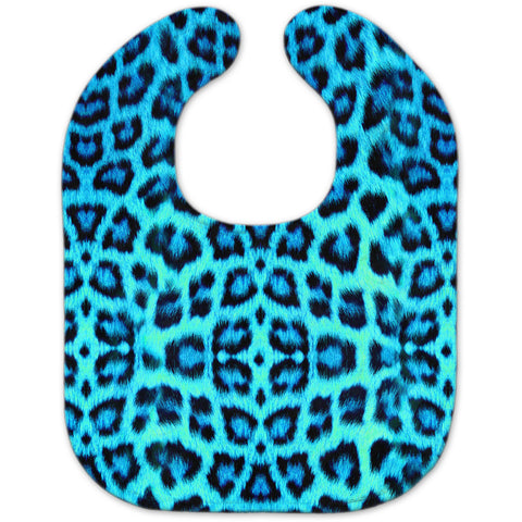 Neon Blue Leopard Animal Skin