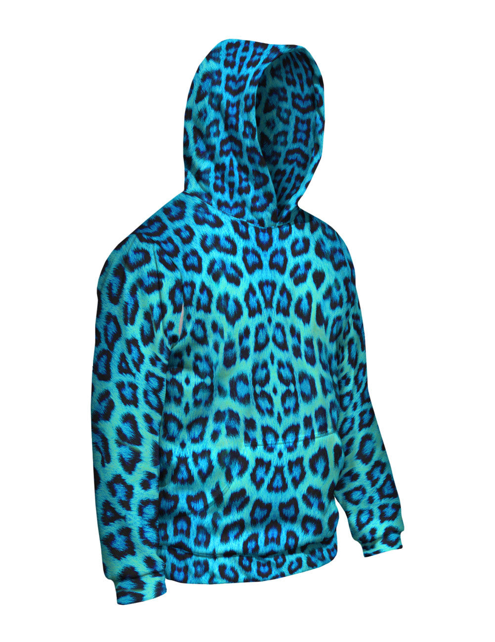 Neon Blue Leopard Animal Skin Medium MultiColor