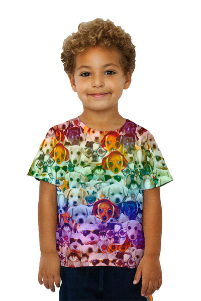 Kids Hipster Puppies&nbsp;Kids T-Shirt