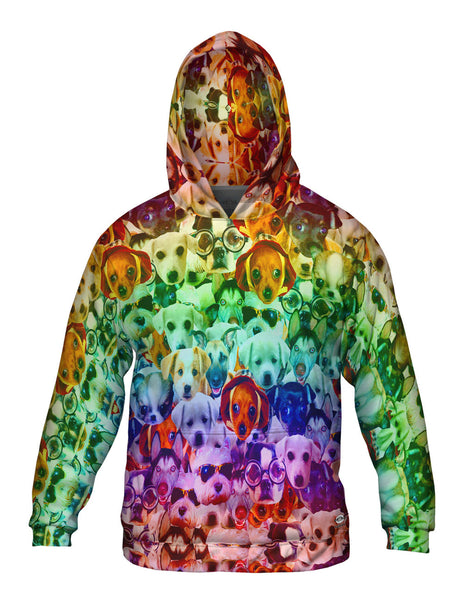 Hipster Puppies Mens Hoodie Sweater