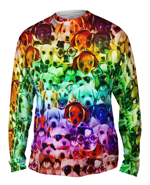 Hipster Puppies Mens Long Sleeve