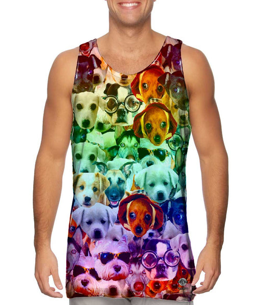 Hipster Puppies Mens Tank Top