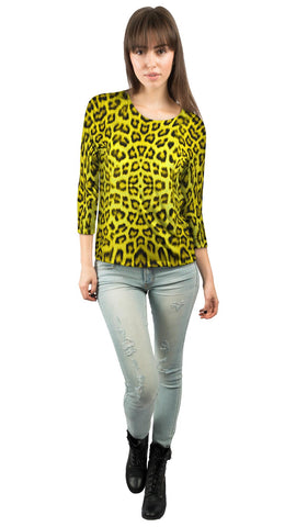 Neon Yellow Leopard Animal Skin