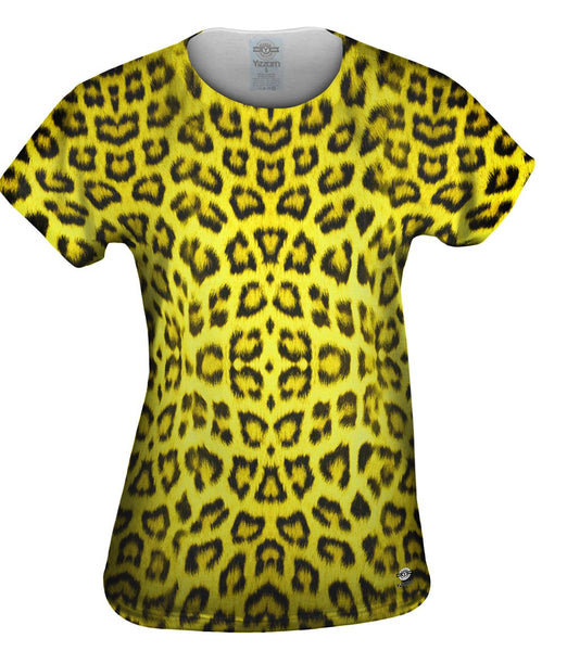 Neon Yellow Leopard Animal Skin&nbsp;Womens Top