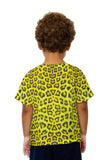 Kids Neon Yellow Leopard Animal Skin