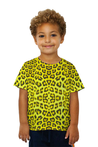 Kids Neon Yellow Leopard Animal Skin
