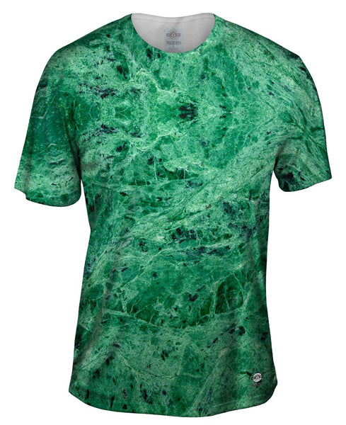 Green Marble Mens T-Shirt