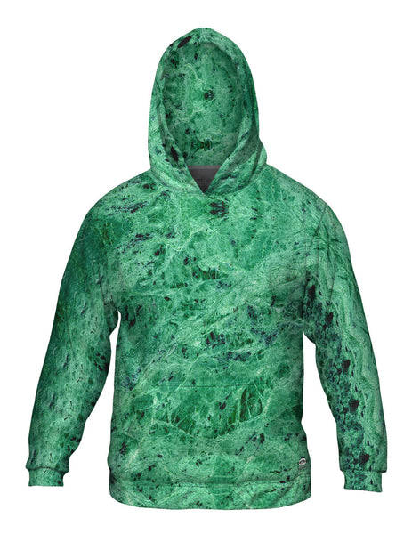 Green Marble Mens Hoodie Sweater