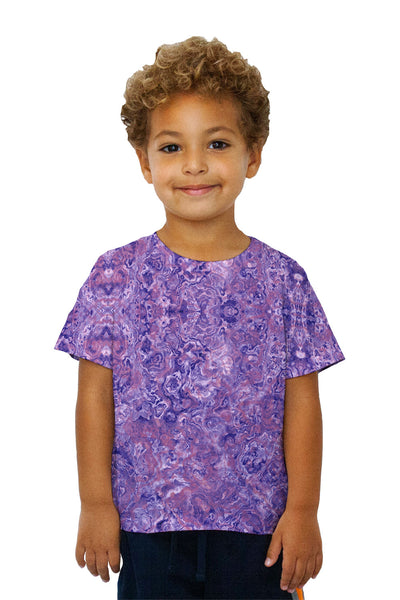 Kids Purple Marble Kids T-Shirt