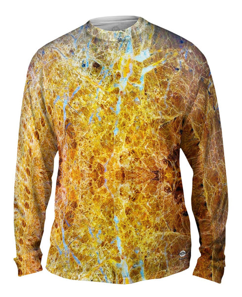 Golden Rock Marble Mens Long Sleeve