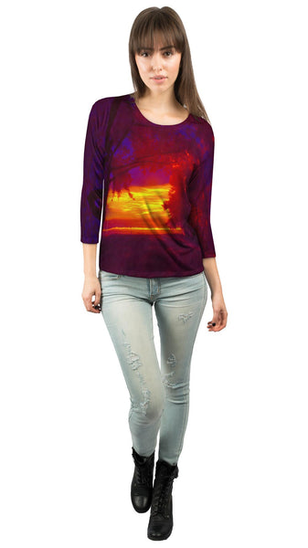 Red Nirvana&nbsp;Womens 3/4 Sleeve