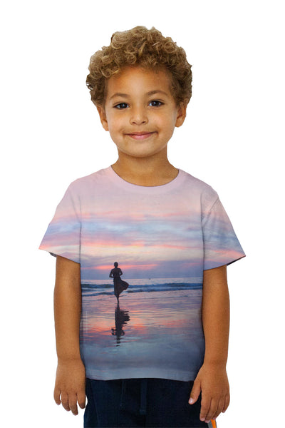 Kids Yoga Beach Reflections&nbsp;Kids T-Shirt