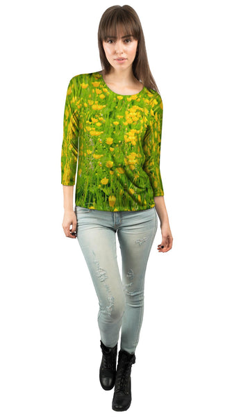 Yellow Layer Marney&nbsp;Womens 3/4 Sleeve