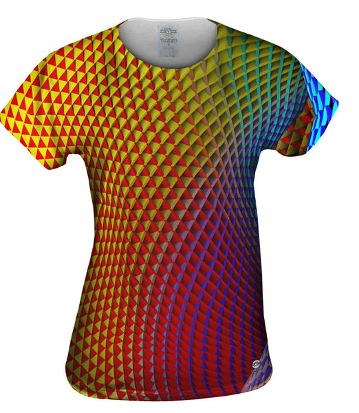 Trippy Geometry Womens Top