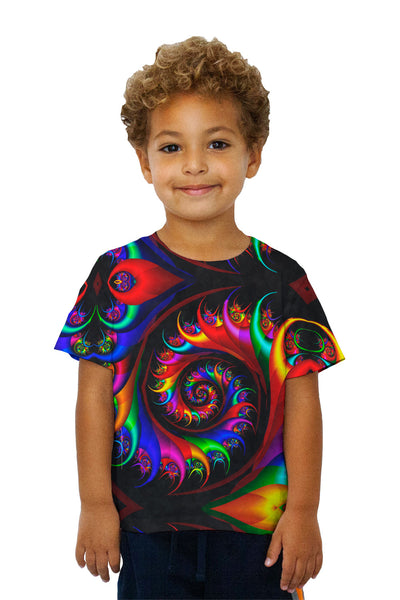 Kids Trippy Rainbow Spirals Kids T-Shirt
