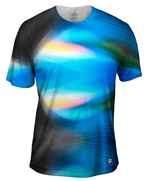 Go With The Flow Waves Abstract Mens T-Shirt