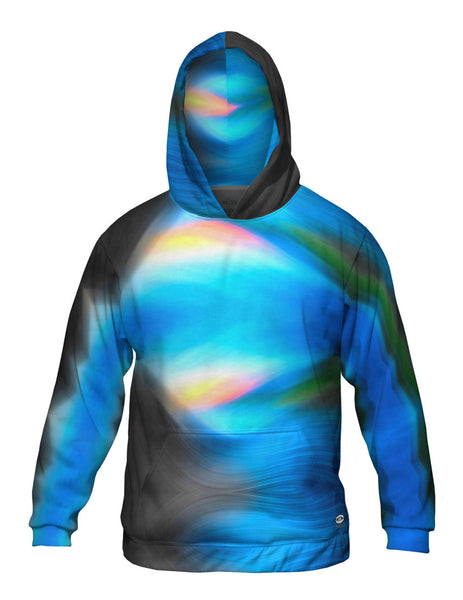 Go With The Flow Waves Abstract&nbsp;Mens Hoodie Sweater