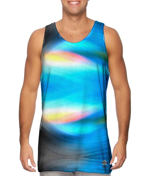 Go With The Flow Waves Abstract Mens Tank Top