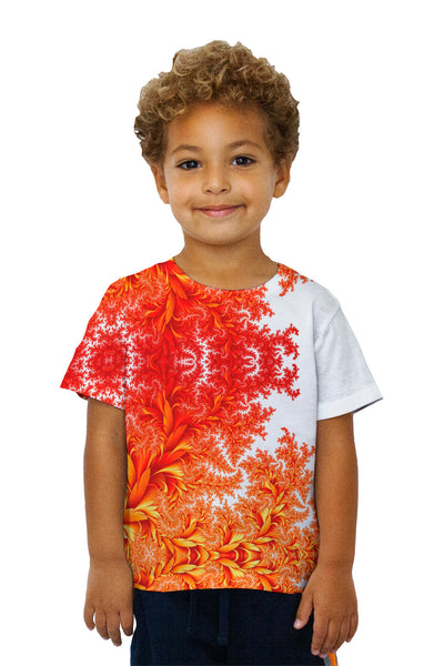 Kids Flora Flowers Fractal Kids T-Shirt