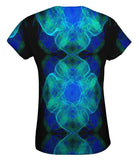 Green Blue Fractal Jelly Fish